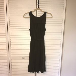 Olive green wrap dress